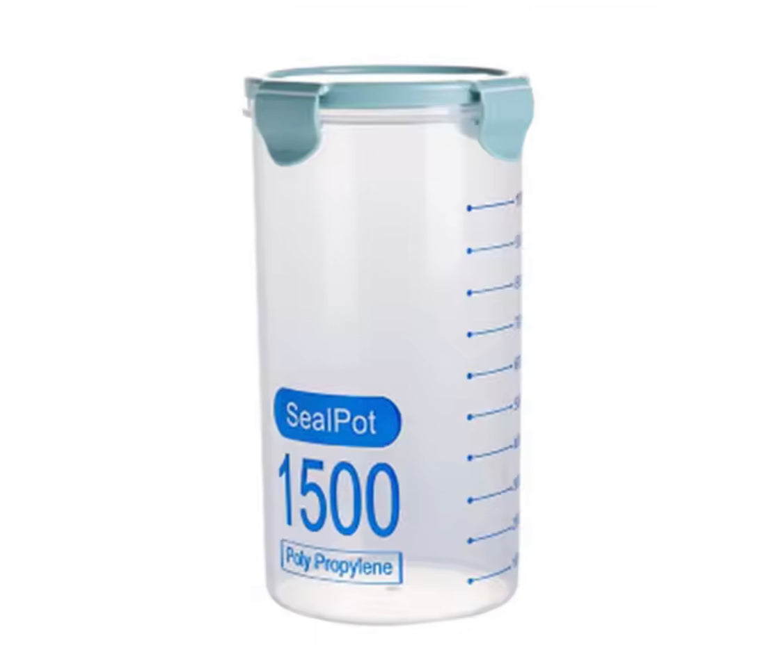 Plastic Transparent Airtight Jar, Transparent Plastic Cereal Cans, Kitchen Multigrain Sealed Jars, Refrigerator Storage Organizer Plastic Transparent Airtight Jar, Transparent Plastic Cereal Cans, Kitchen Multigrain Sealed Jars, Refrigerator Storage Organizer
